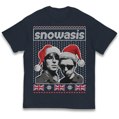 Snowasis Union Jack Christmas Kids T Shirt