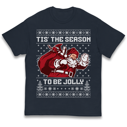 Tis The Season To Be Jolly Christmas kids t shirt
