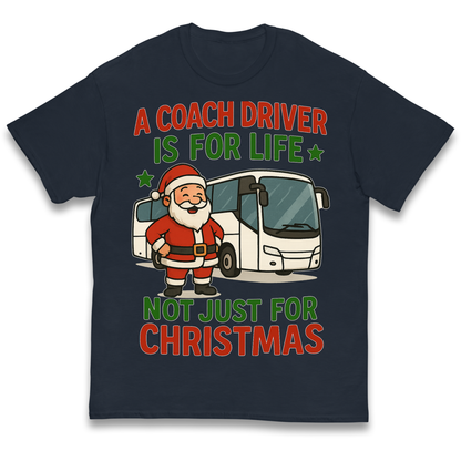 Coach Driver Christmas Kids T Shirt