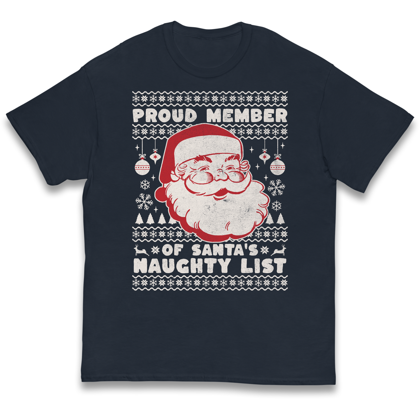 Proud Member Of Santas Naughty List Christmas kids t shirt