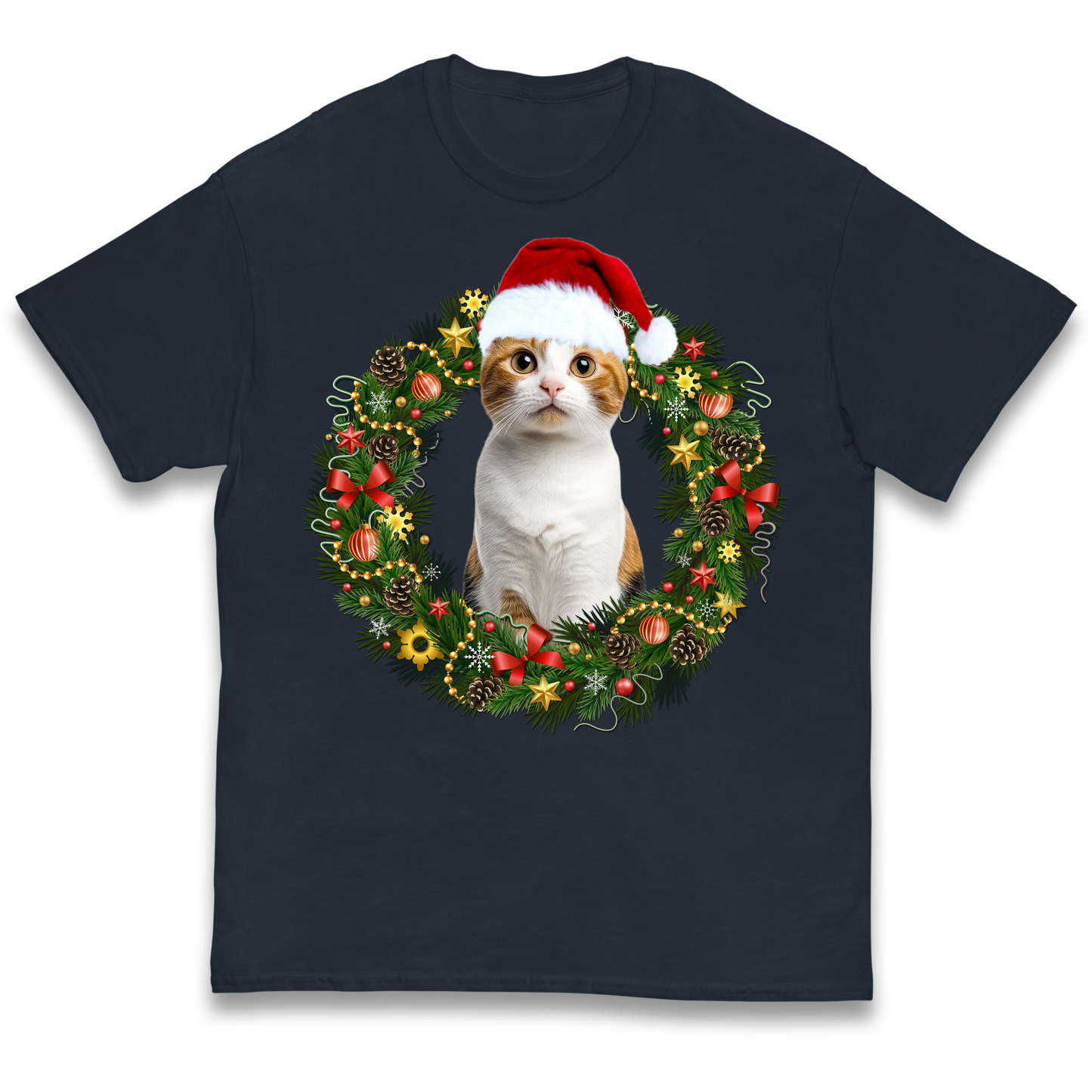 Cat Christmas kids t shirt