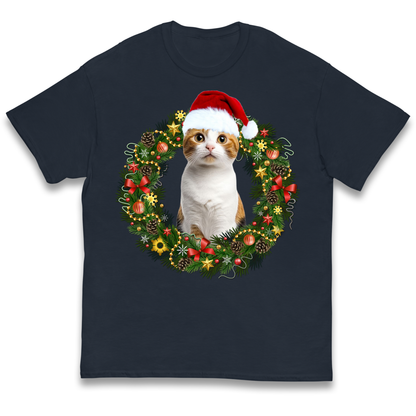 Cat Christmas kids t shirt