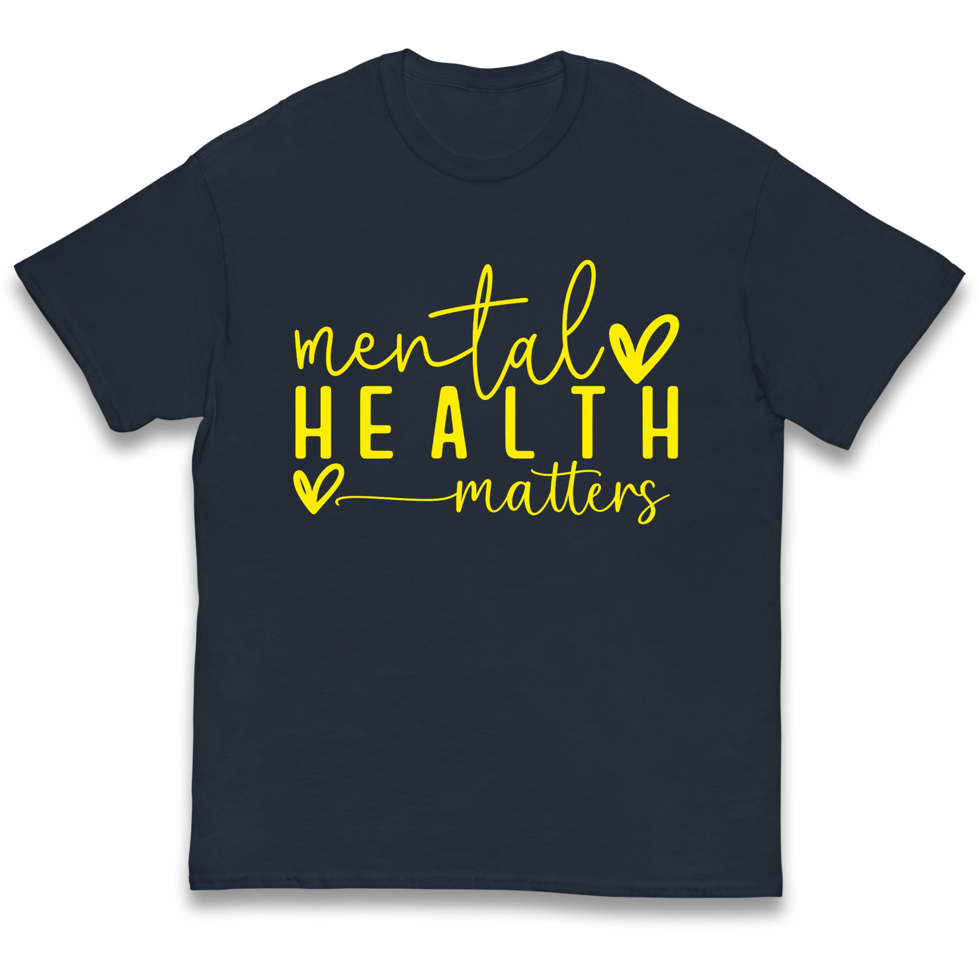 Yellow Mental Health kids t shirt