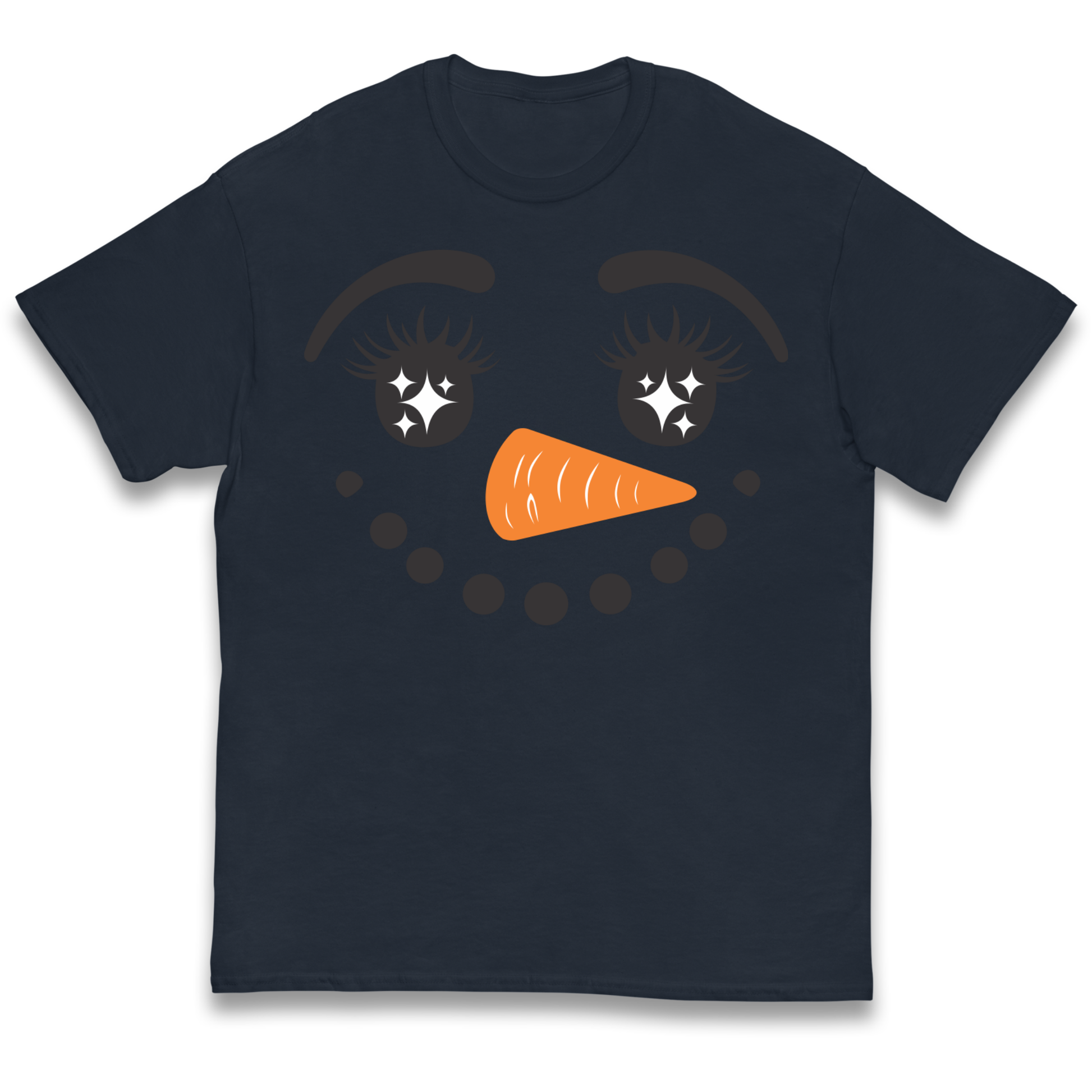 Snowman Face Christmas kids t shirt