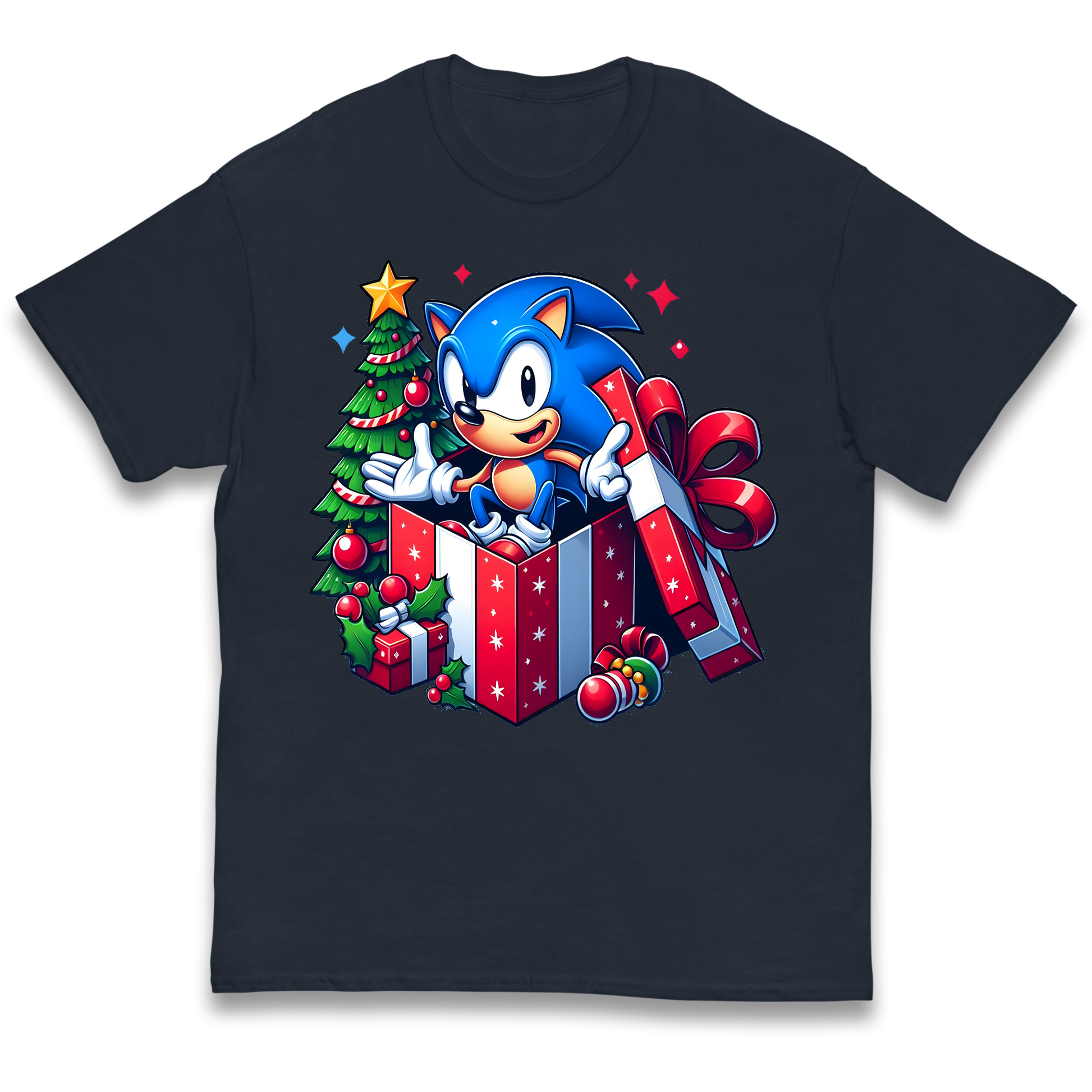 Sonic The Hedgehog Christmas kids t shirt