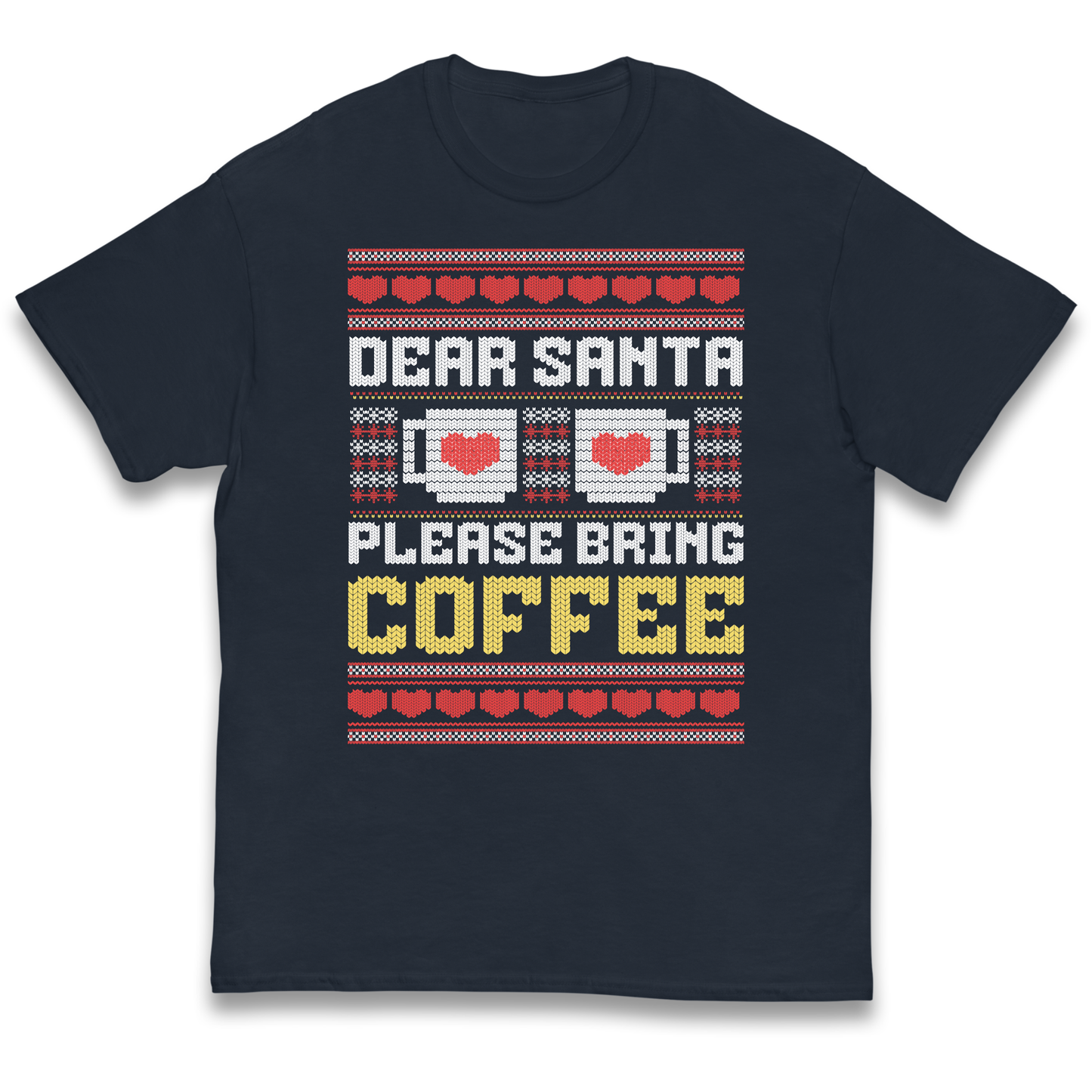 Dear Santa Please Bring Coffee kids t shirt