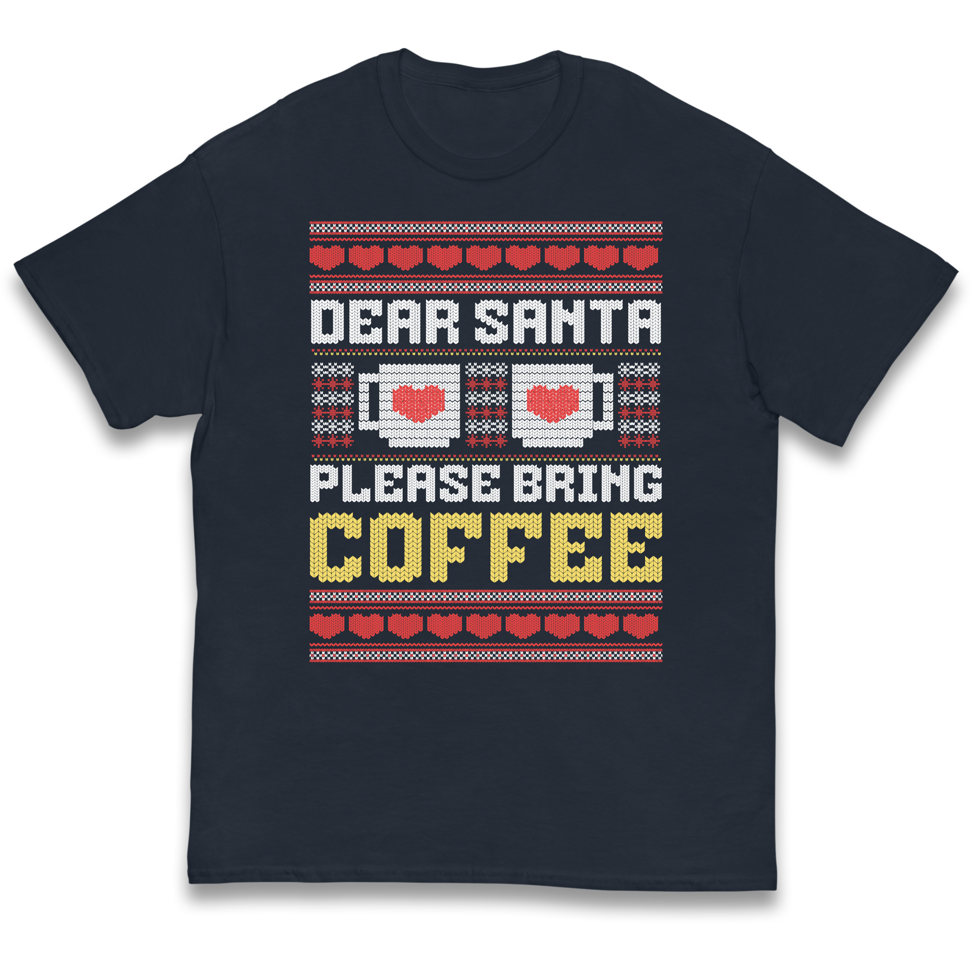 Dear Santa Please Bring Coffee kids t shirt