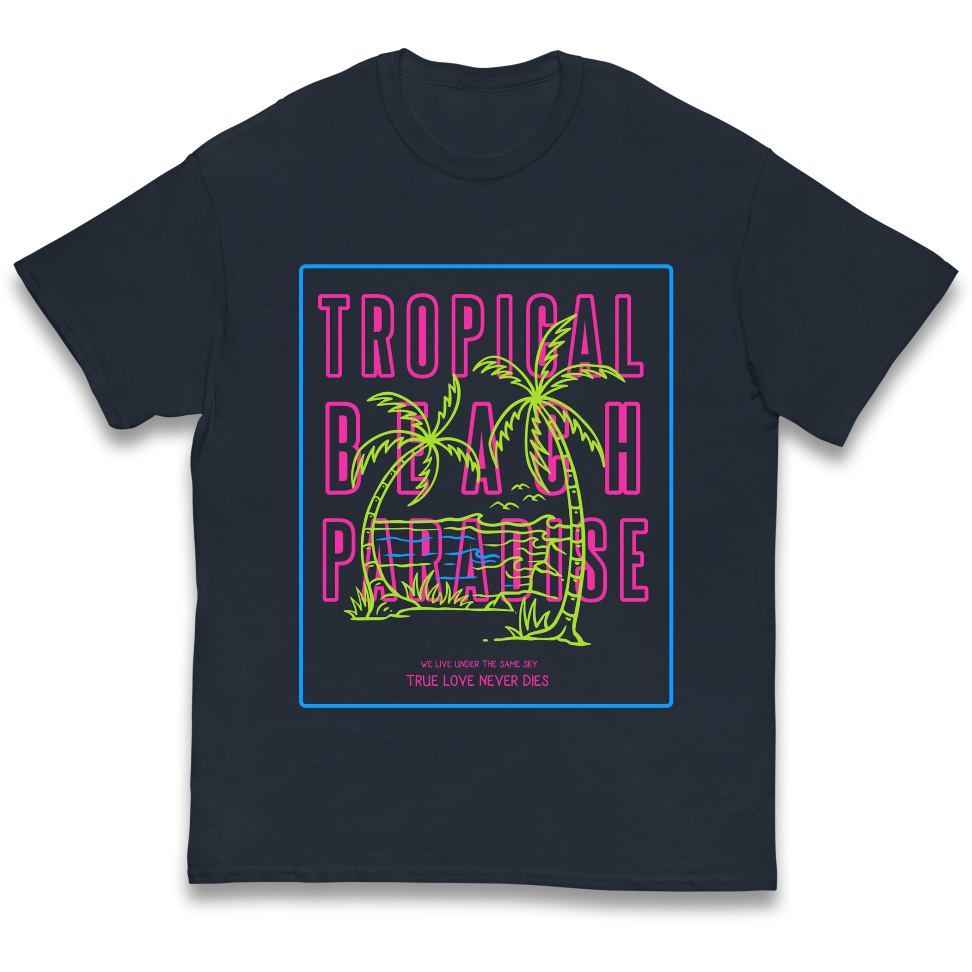 Tropical Beach Paradise kids t shirt