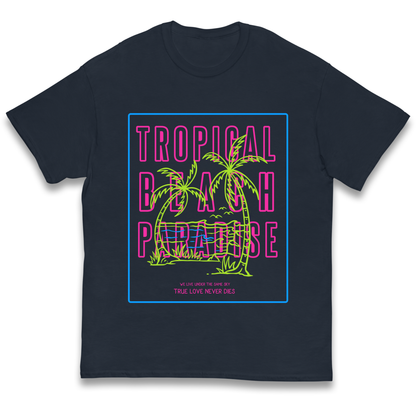 Tropical Beach Paradise kids t shirt