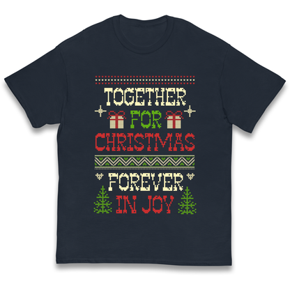 Together for Christmas Forever in Joy Christmas kids t shirt