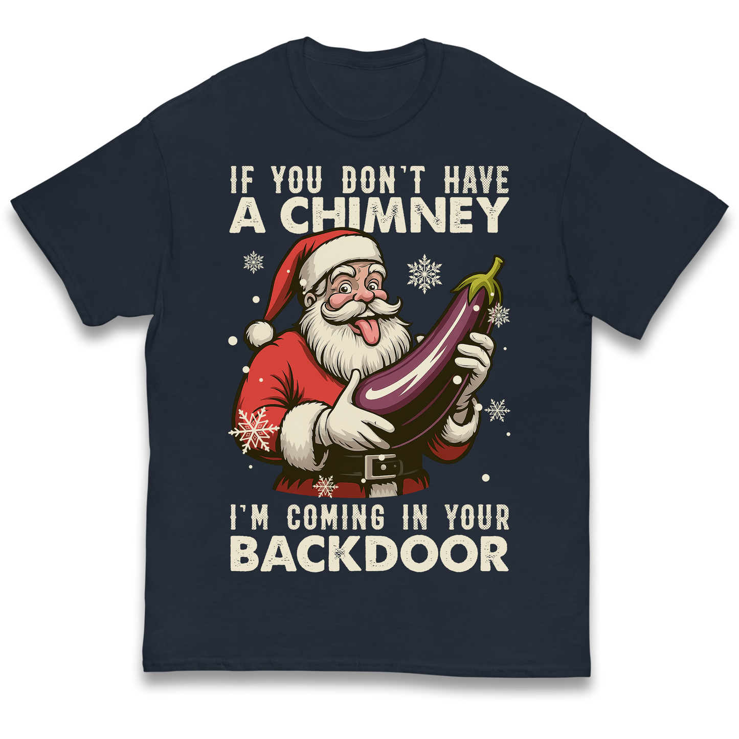 Santa Back Door Kids T Shirt