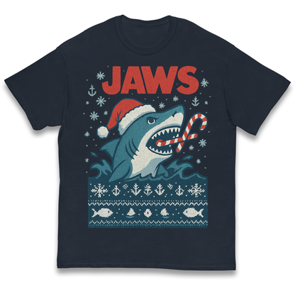 Jaws Christmas kids t shirt