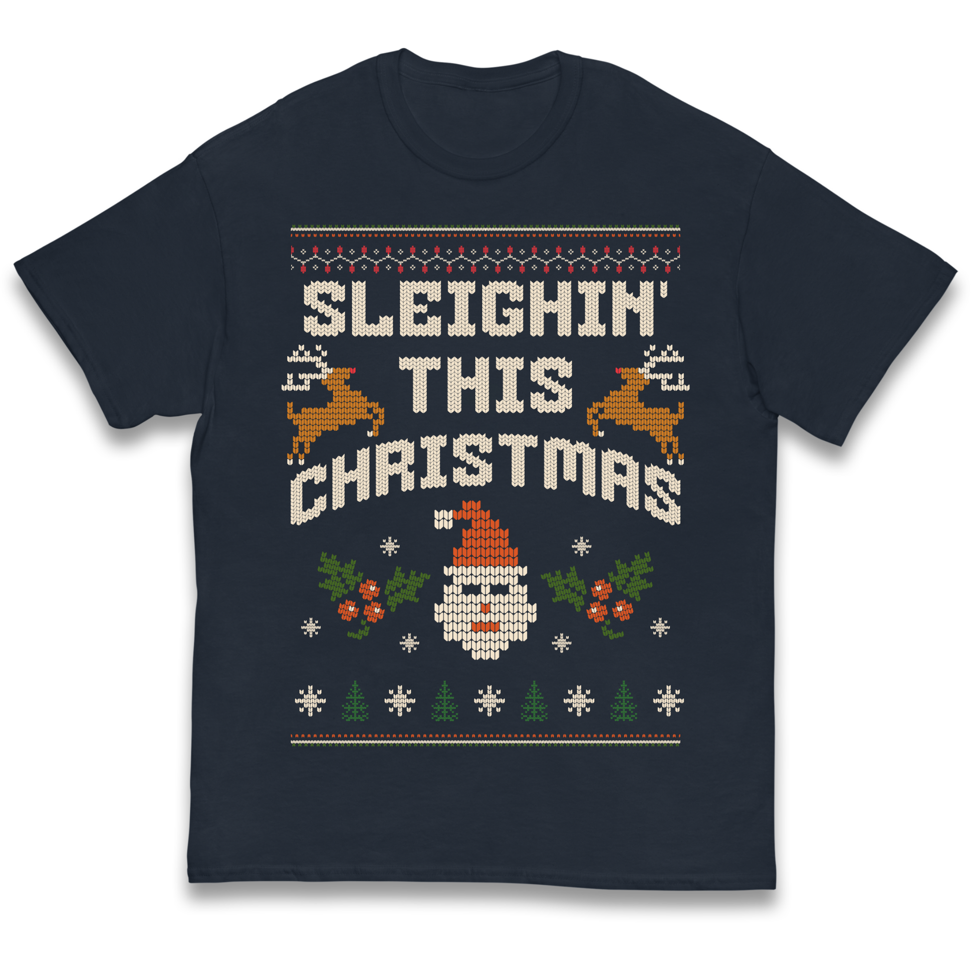 Sleighin This Christmas Christmas kids t shirt