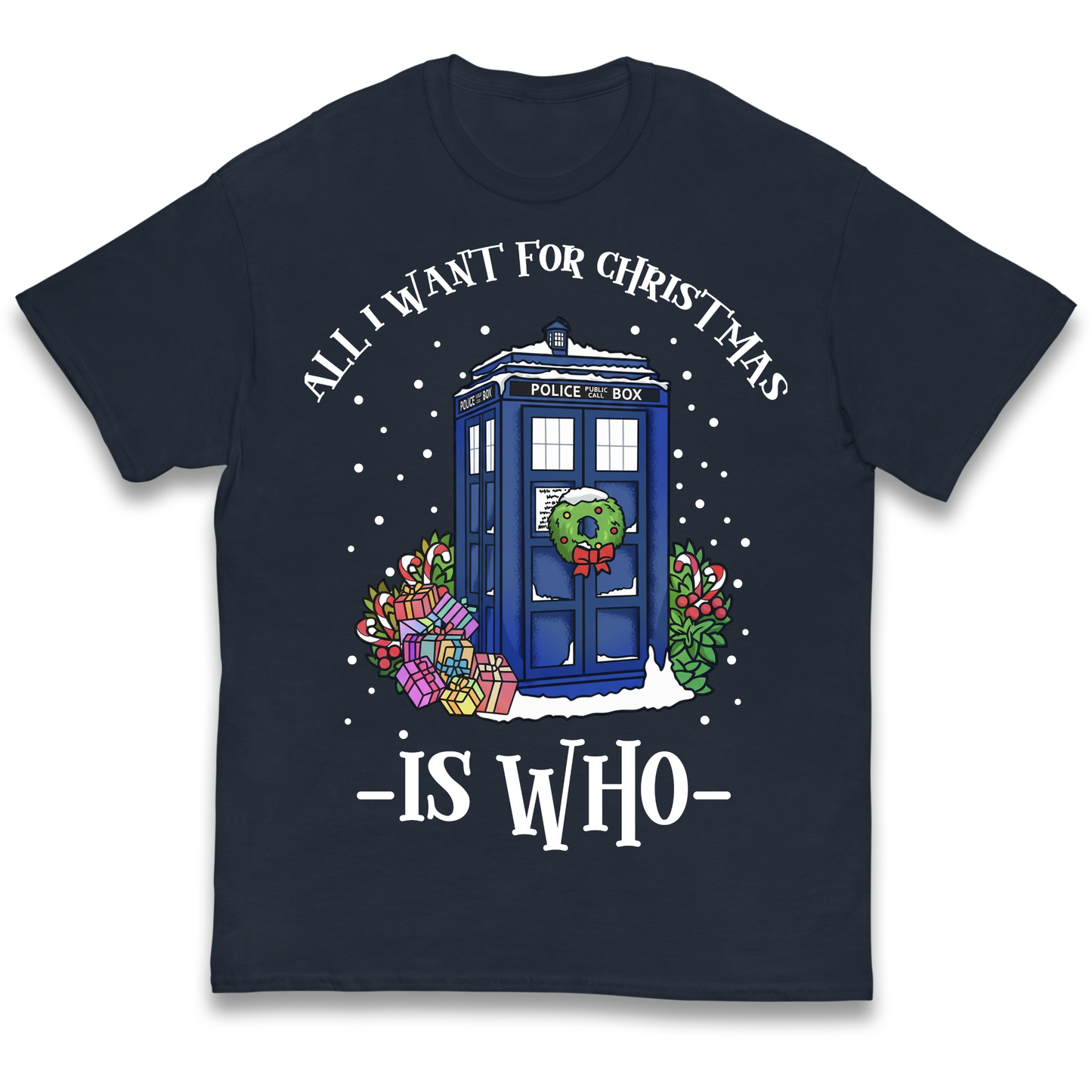 Dr Who Christmas kids t shirt