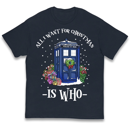 Dr Who Christmas kids t shirt