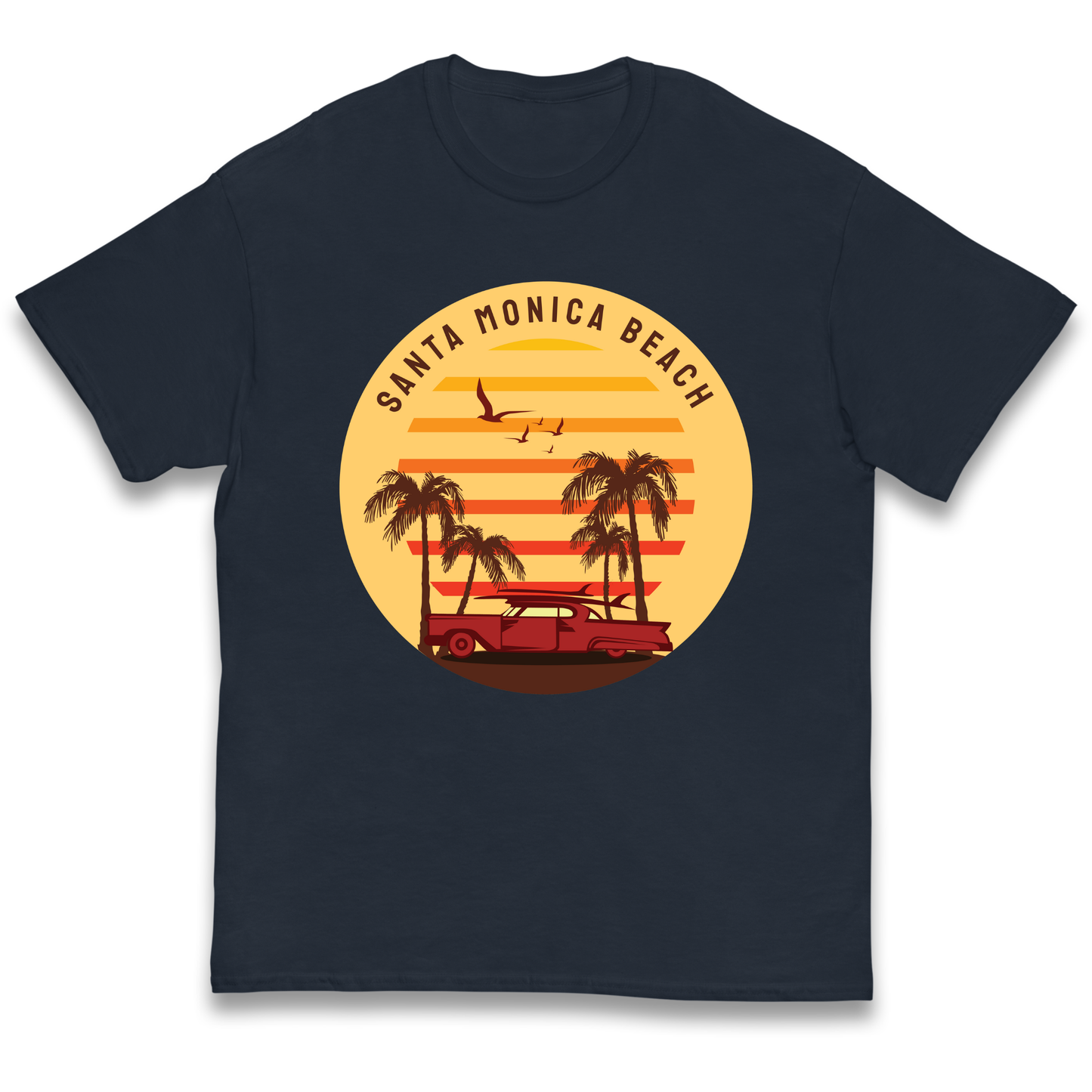 Santa Monica Beach kids t shirt