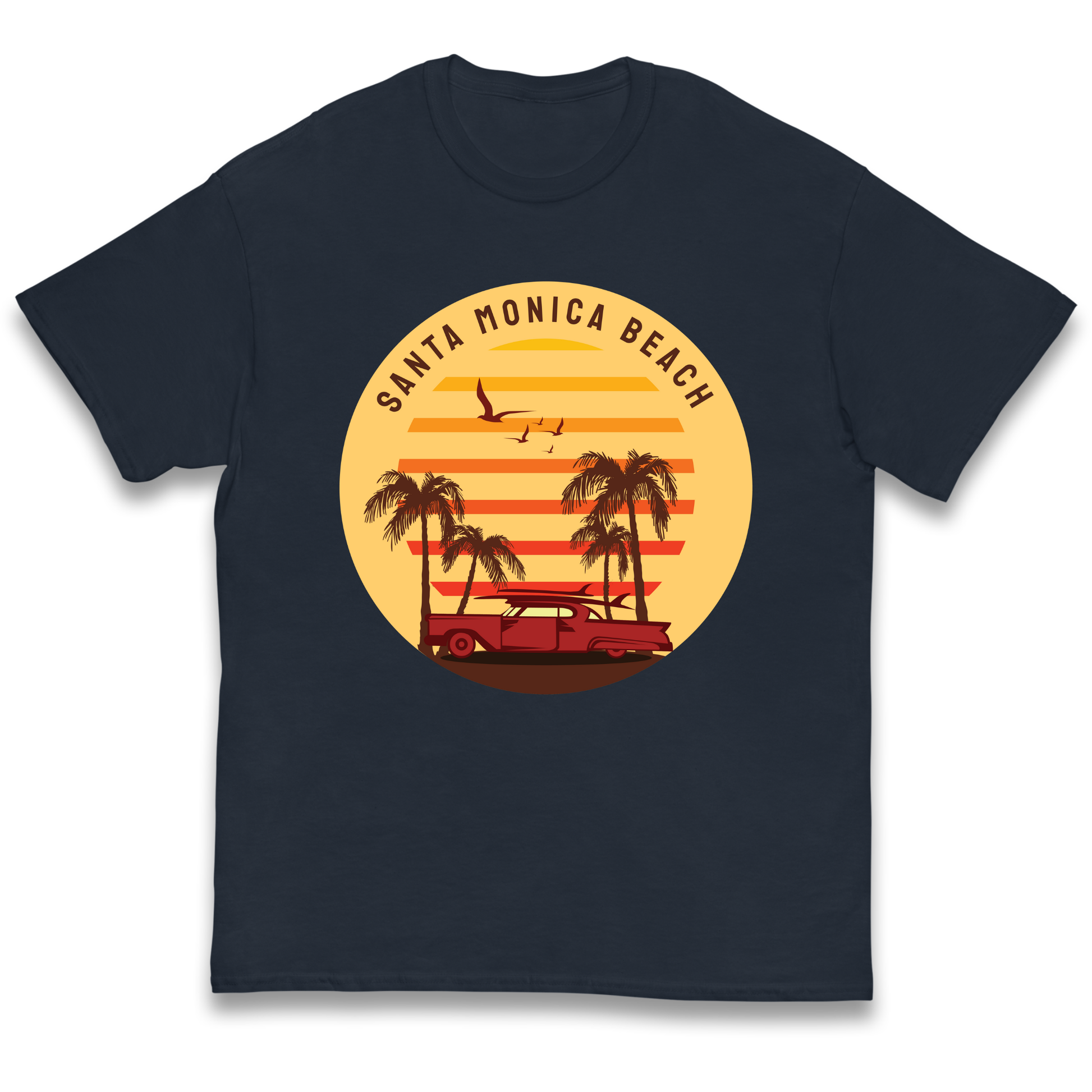 Santa Monica Beach kids t shirt