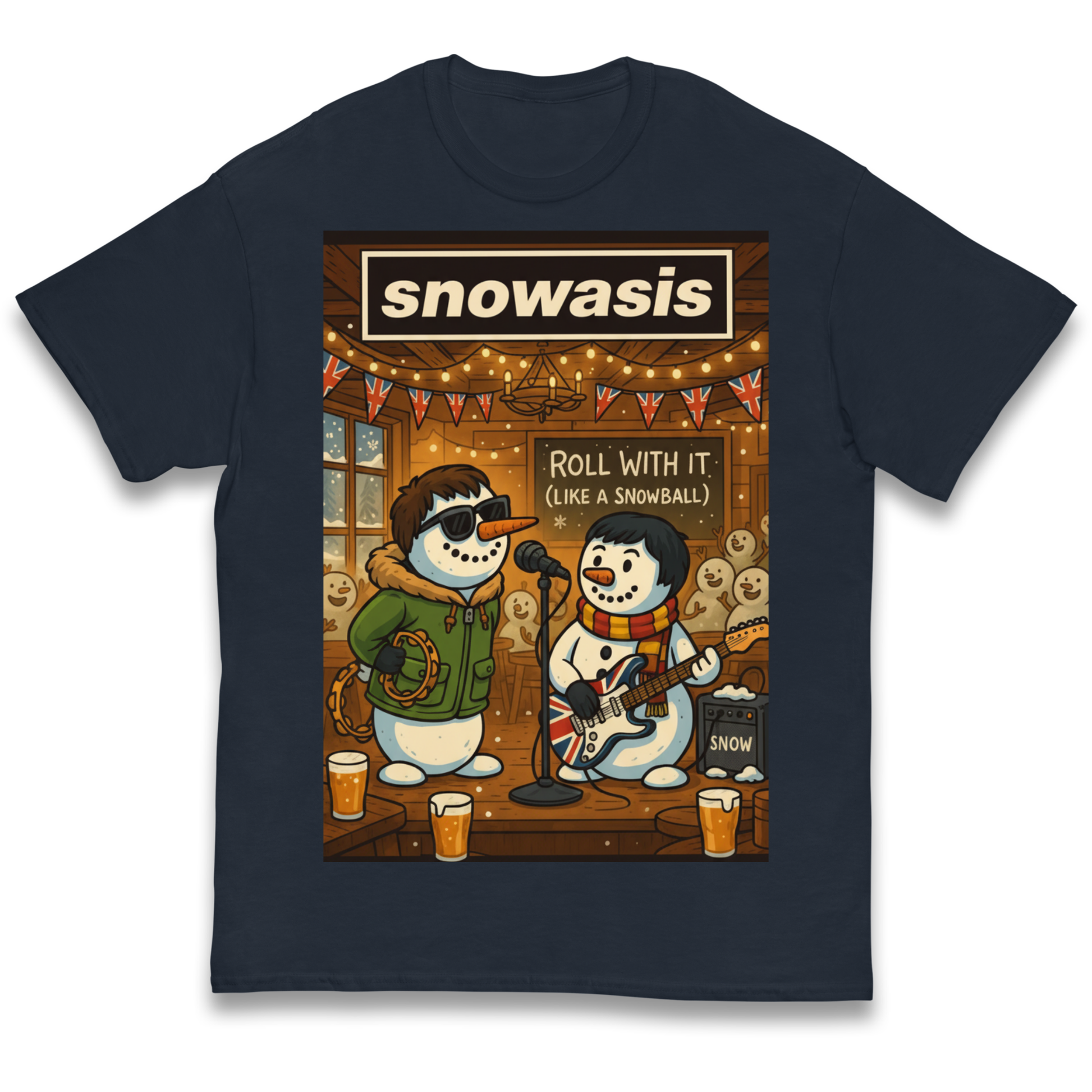 Snowasis Roll Christmas Kids T Shirt