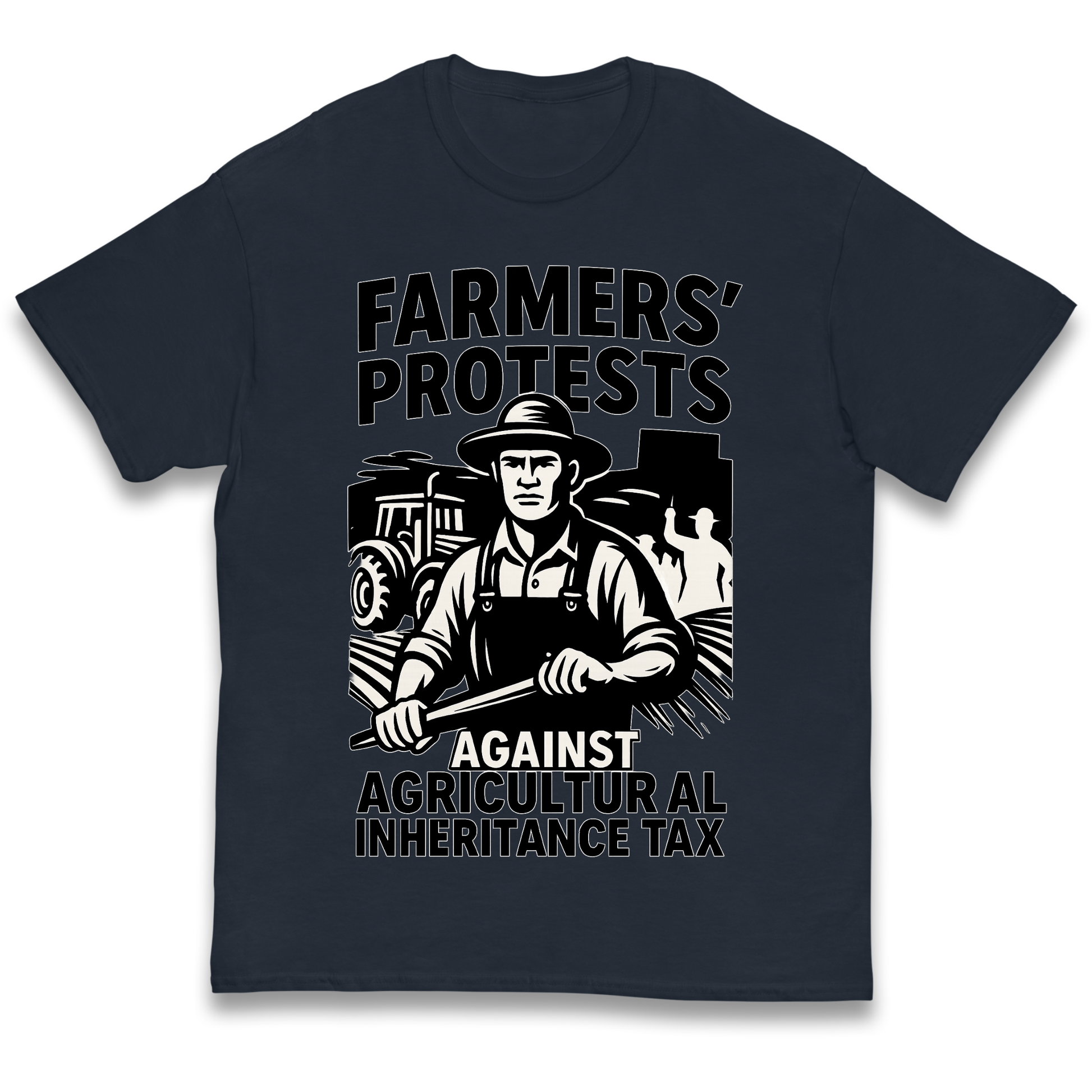 Farmers’ Protests Against Agricultural Inheritance Tax kids t shirt