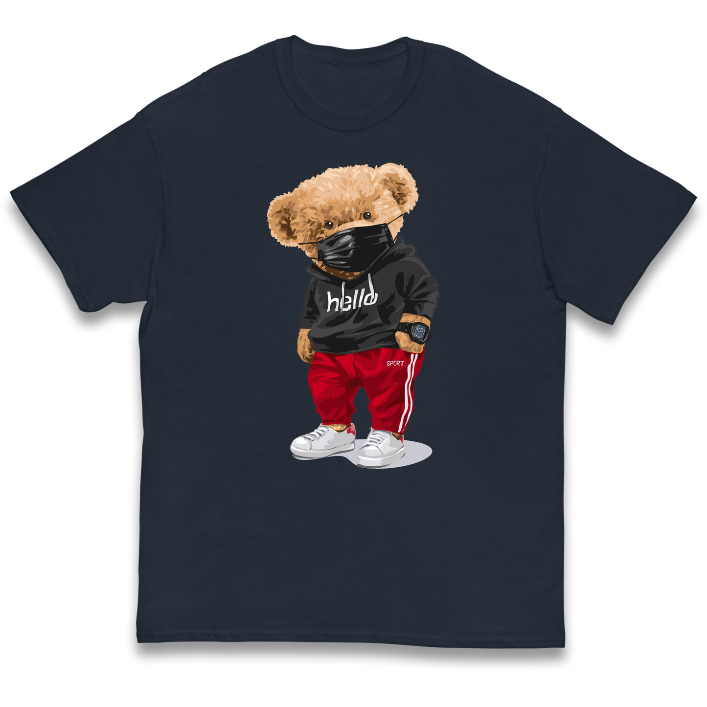 Teddy Bear Hello Streetwear kids t shirt