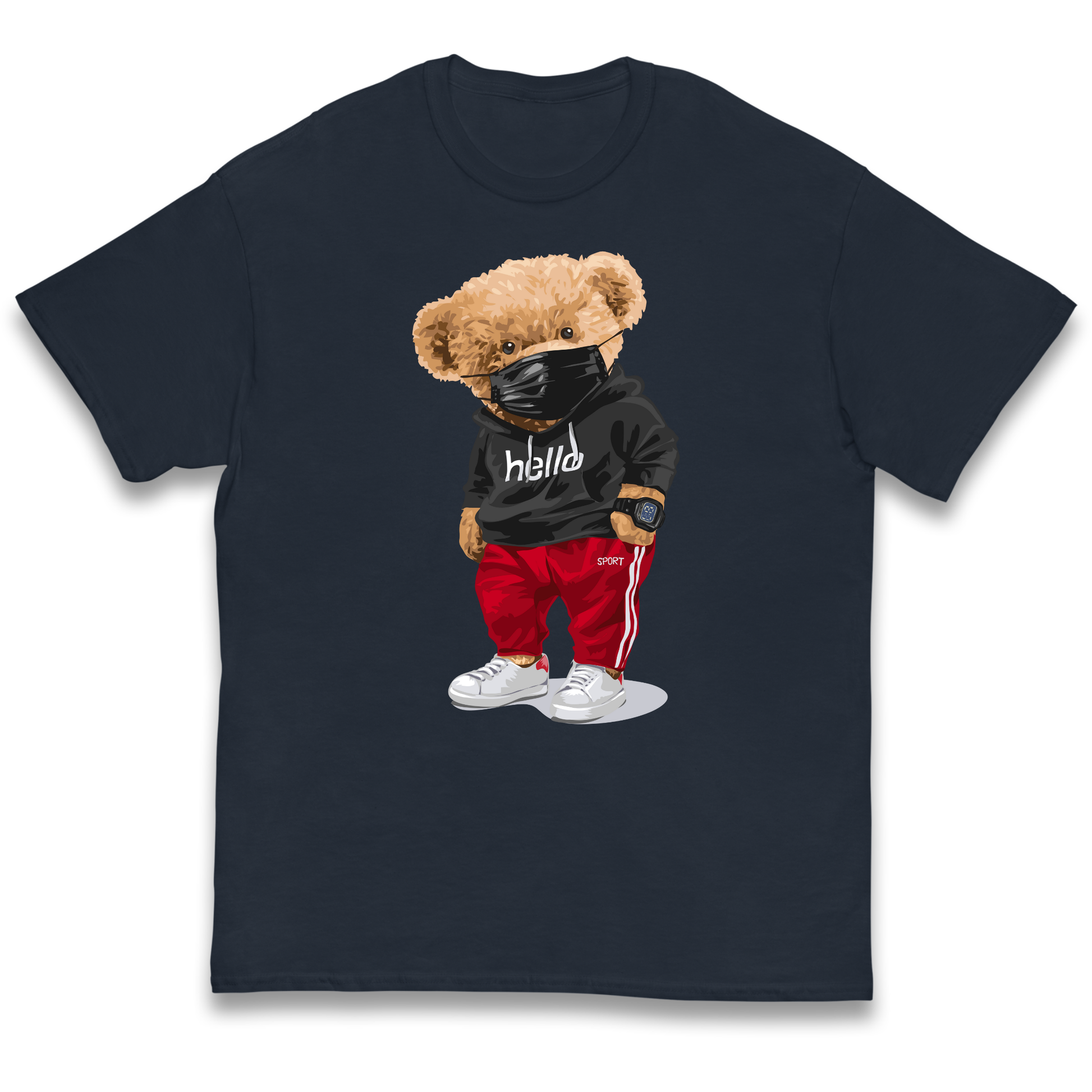 Teddy Bear Hello Streetwear kids t shirt