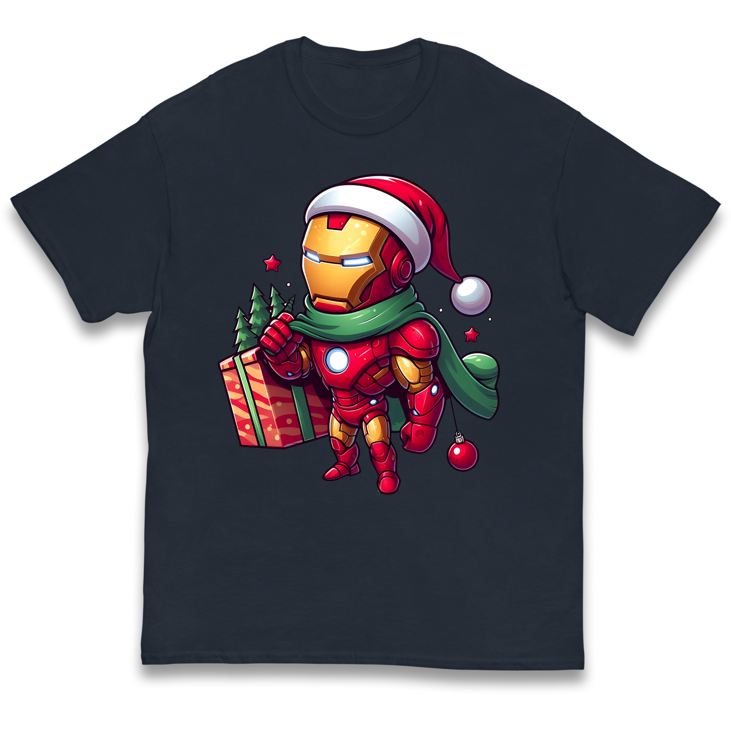 Ironman Santa kids t shirt