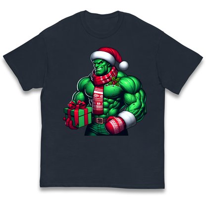 The Hulk Santa kids t shirt