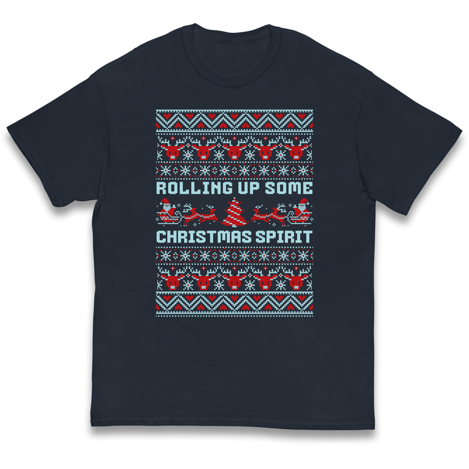 Rolling up Some Christmas Spirit kids t shirt
