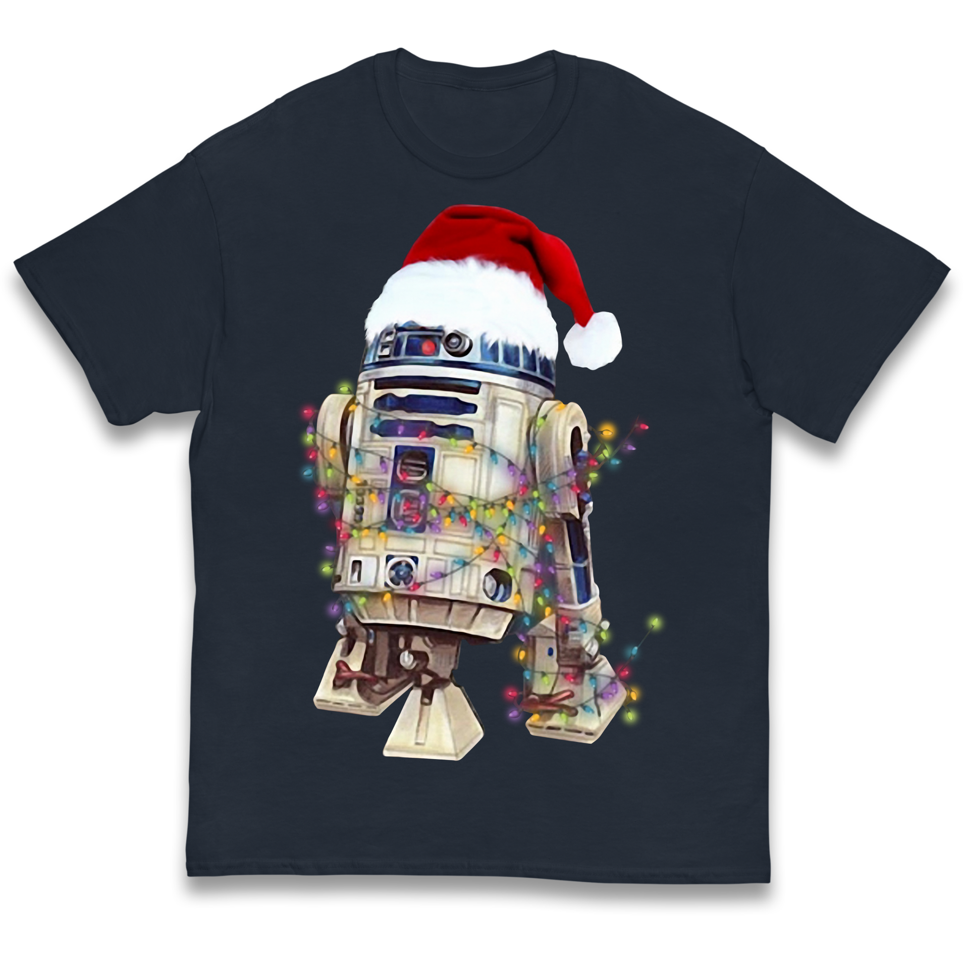 R2D2 Christmas Santa Christmas kids t shirt