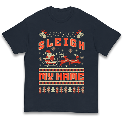Sleigh My Name Christmas kids t shirt