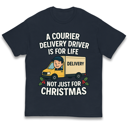 Courier Delivery Driver Christmas Kids T Shirt