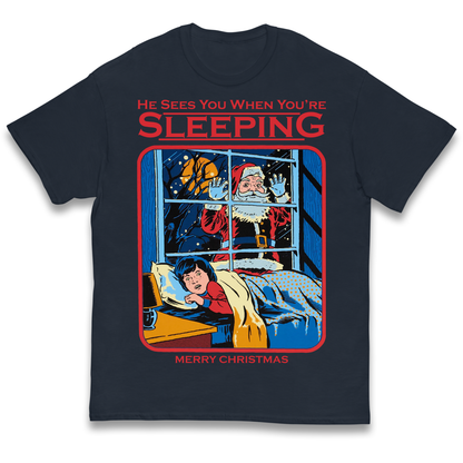 Creepy Santa Claus Christmas kids t shirt