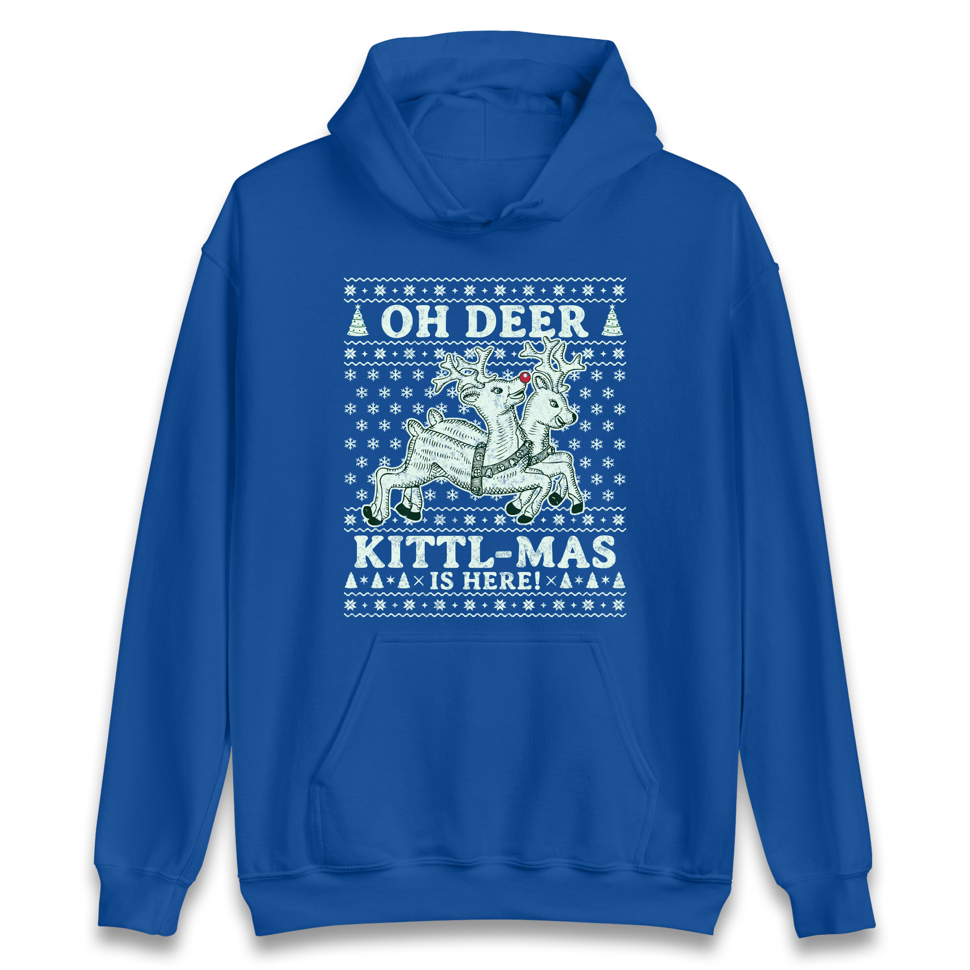 Oh Deer Kittl Mas Is Here Christmas Hoodie