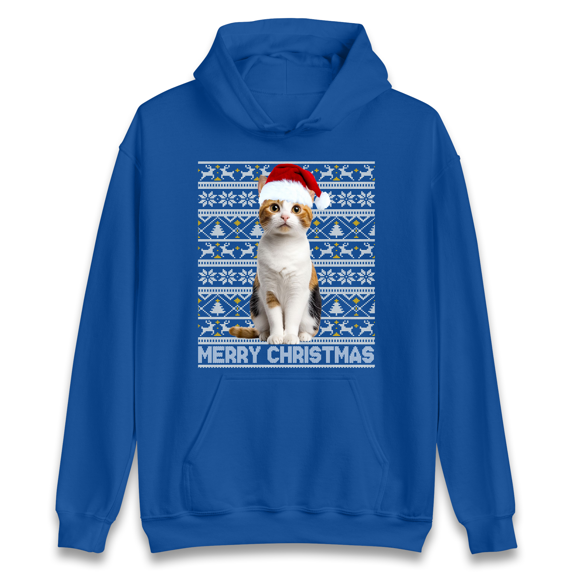 Merry Christmas Cat Hoodie