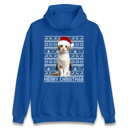 Merry Christmas Cat Hoodie
