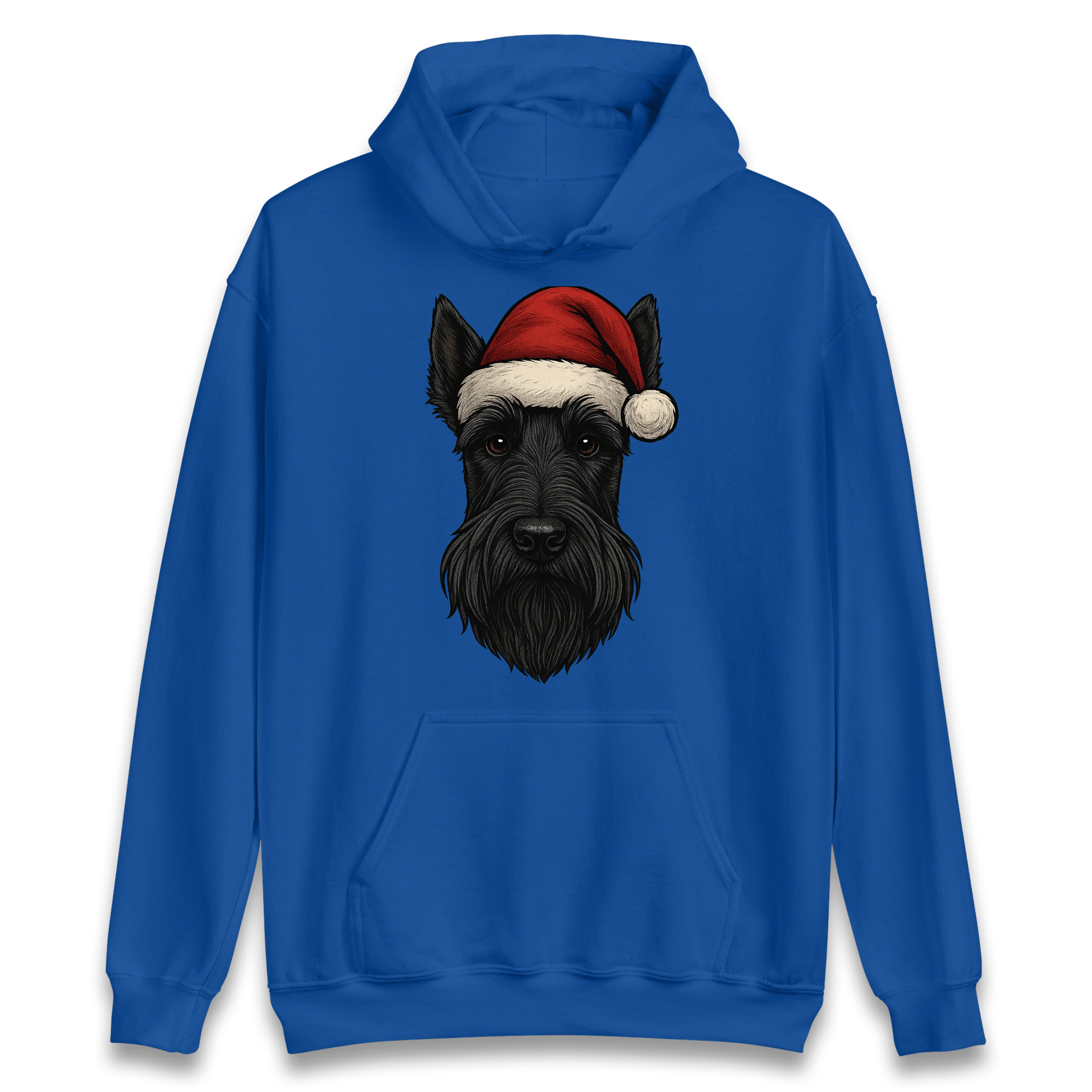 Scottish Terrier Face Christmas Hoodie