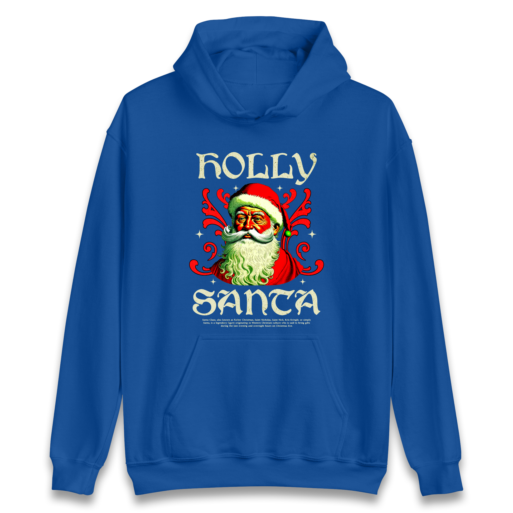 Holly Santa Christmas Hoodie
