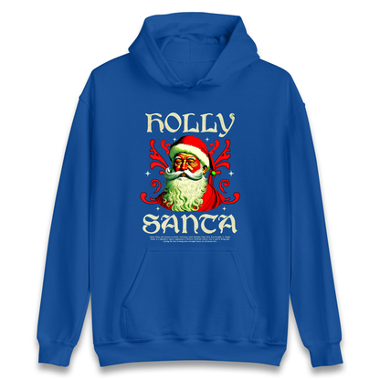 Holly Santa Christmas Hoodie