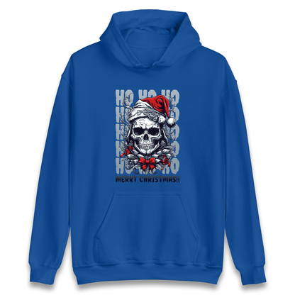 HO HO HO Santa Skelington Christmas Hoodie