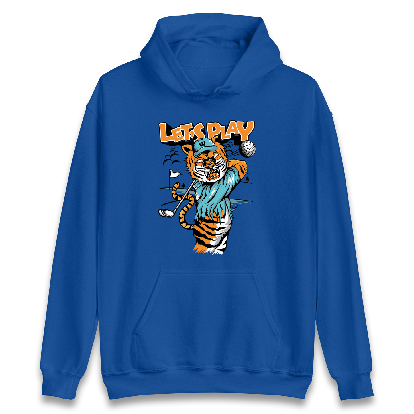 Lets Play Golf Tiger Hoodie