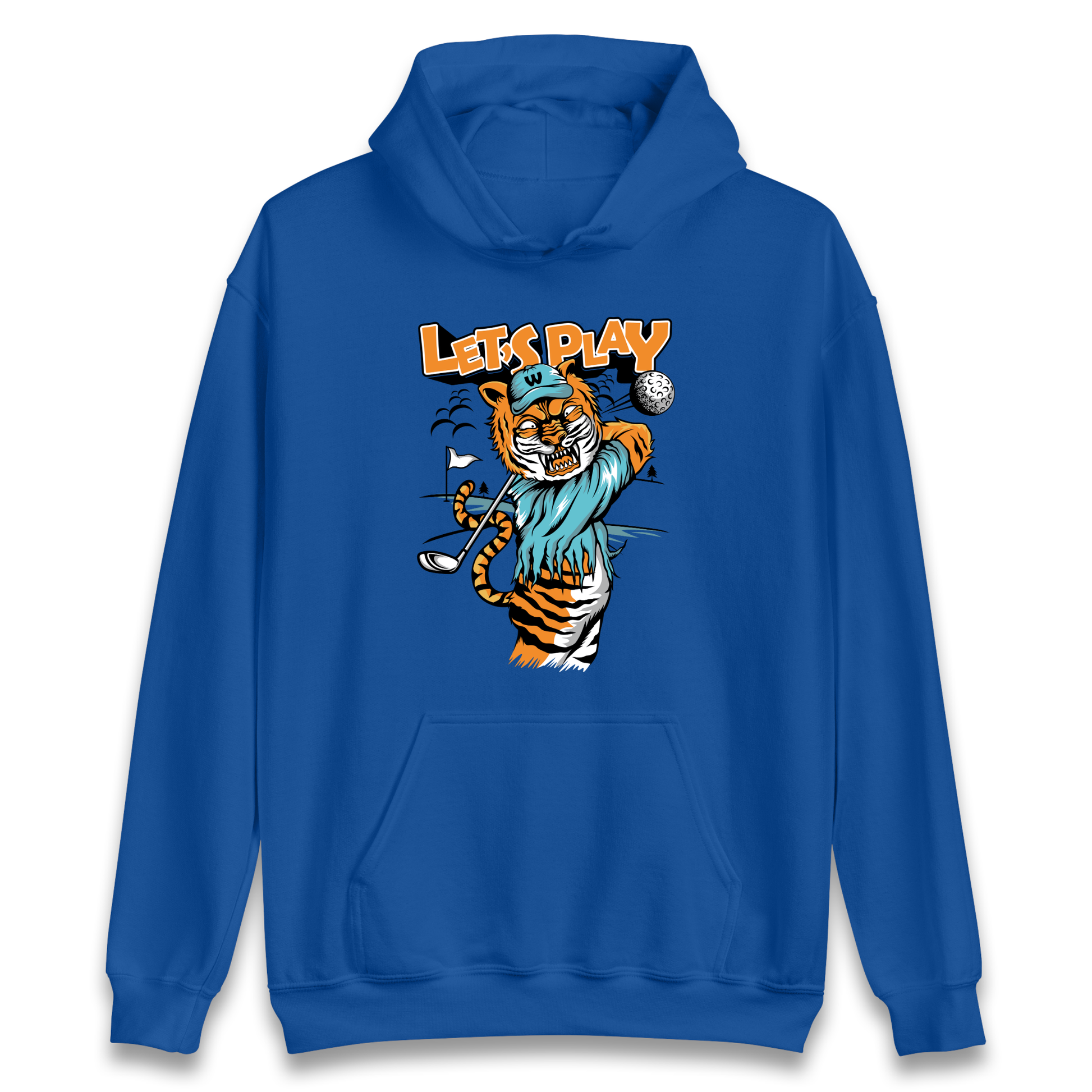 Lets Play Golf Tiger Hoodie