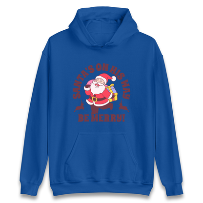 Santa's On His Way Christmas Hoodie