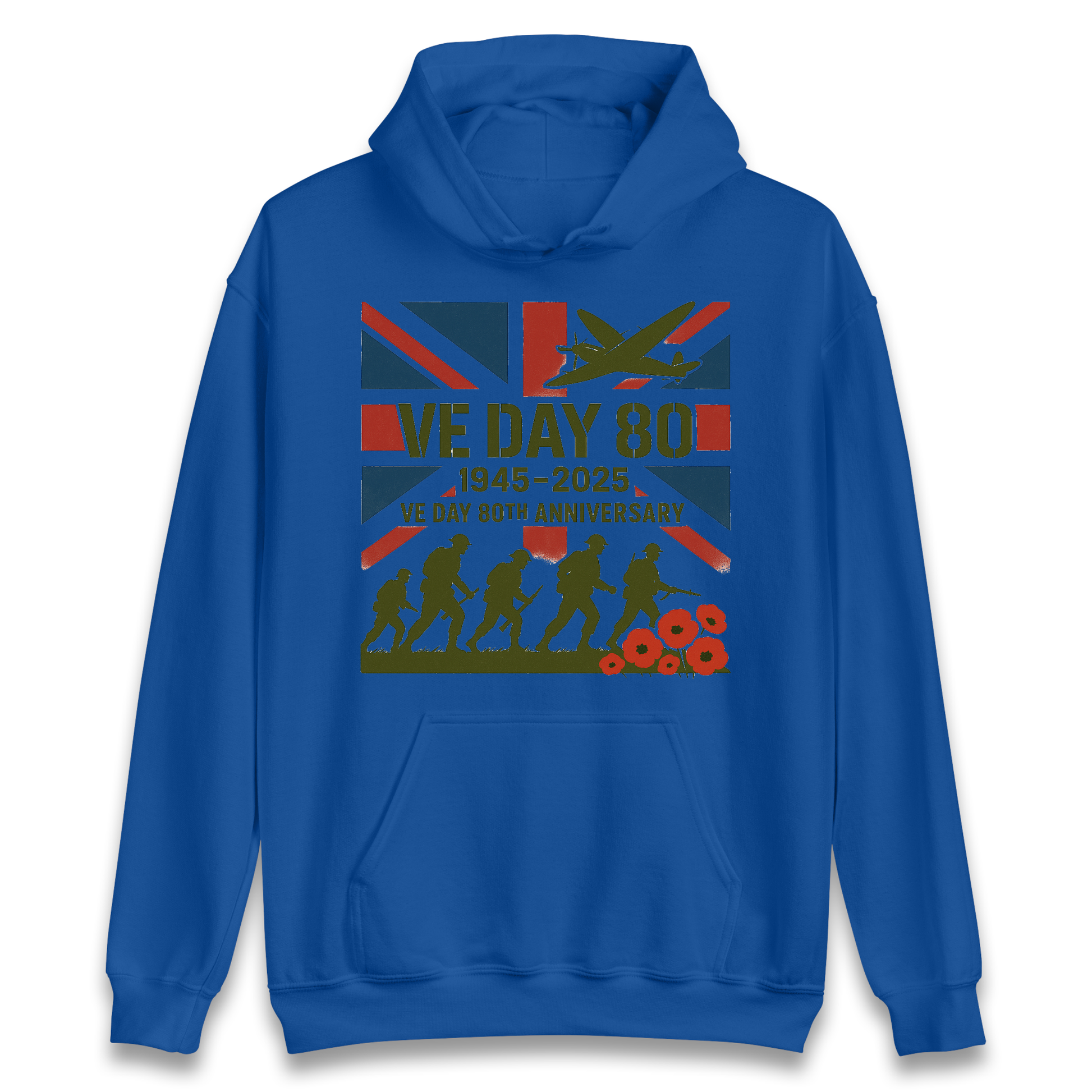 VE Day 80th Anniversary 1945 2025 Hoodie