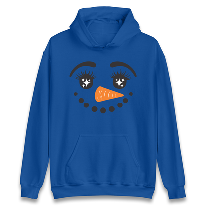 Snowman Face Christmas Hoodie