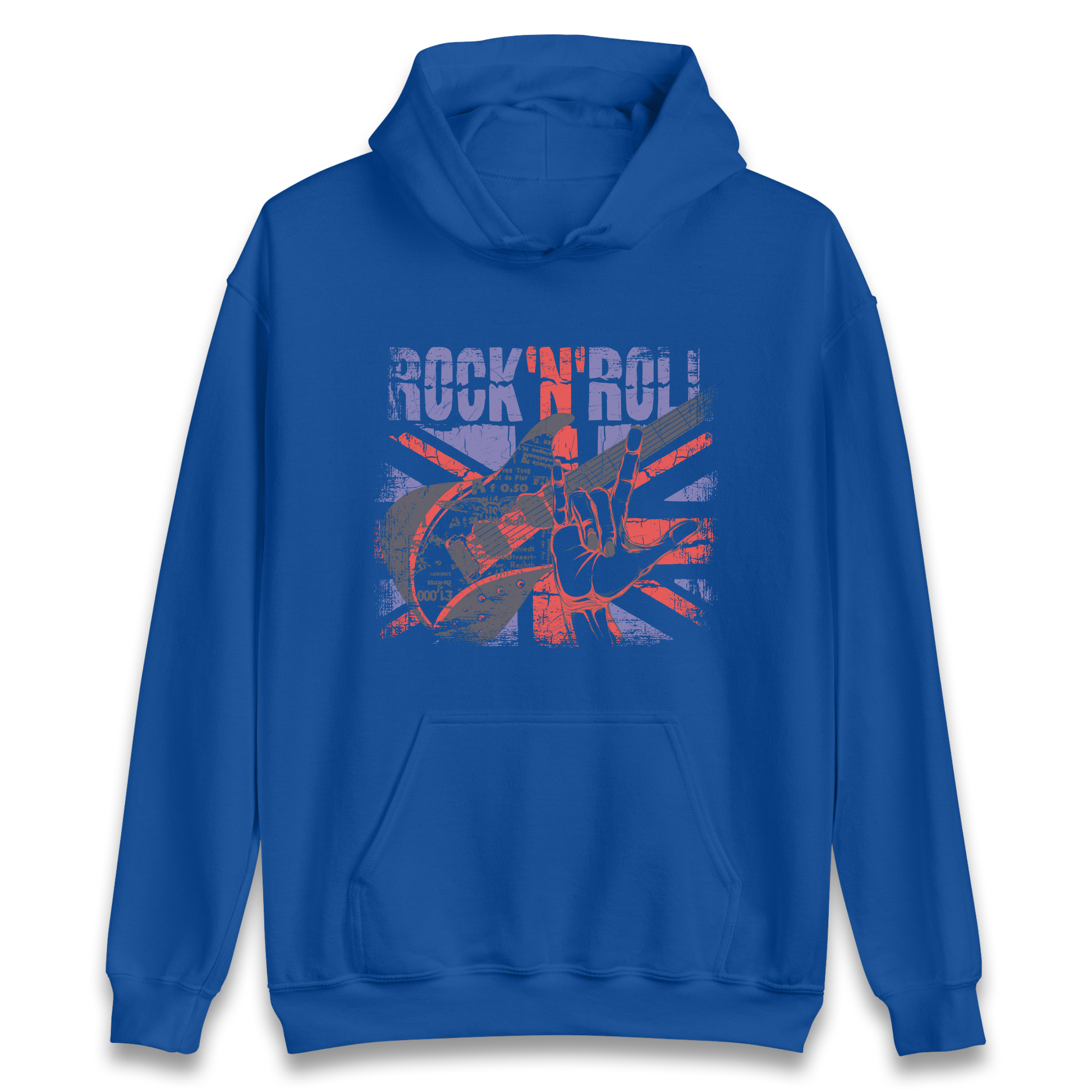 Rock N Roll Union Jack Hoodie