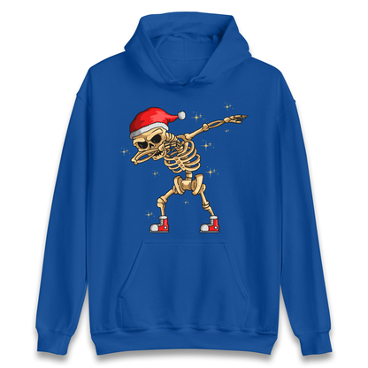 Santa Skellington Dabbing Christmas Hoodie