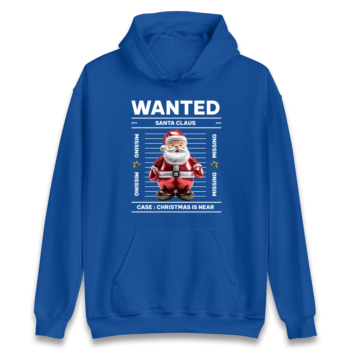Wanted Santa Claus Christmas Hoodie