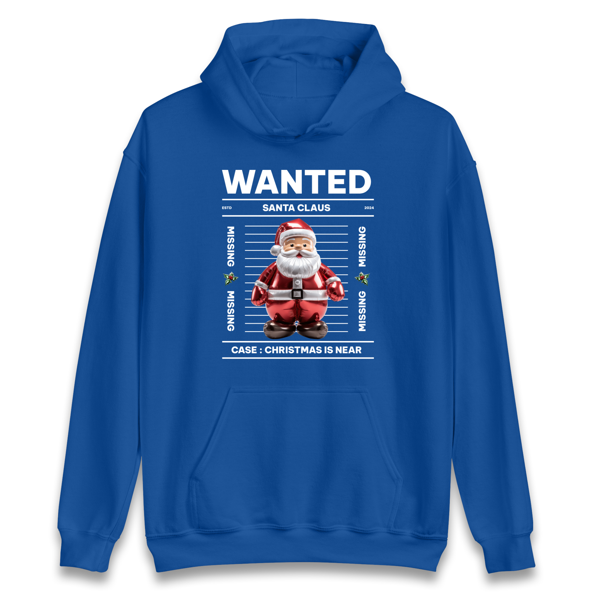 Wanted Santa Claus Christmas Hoodie