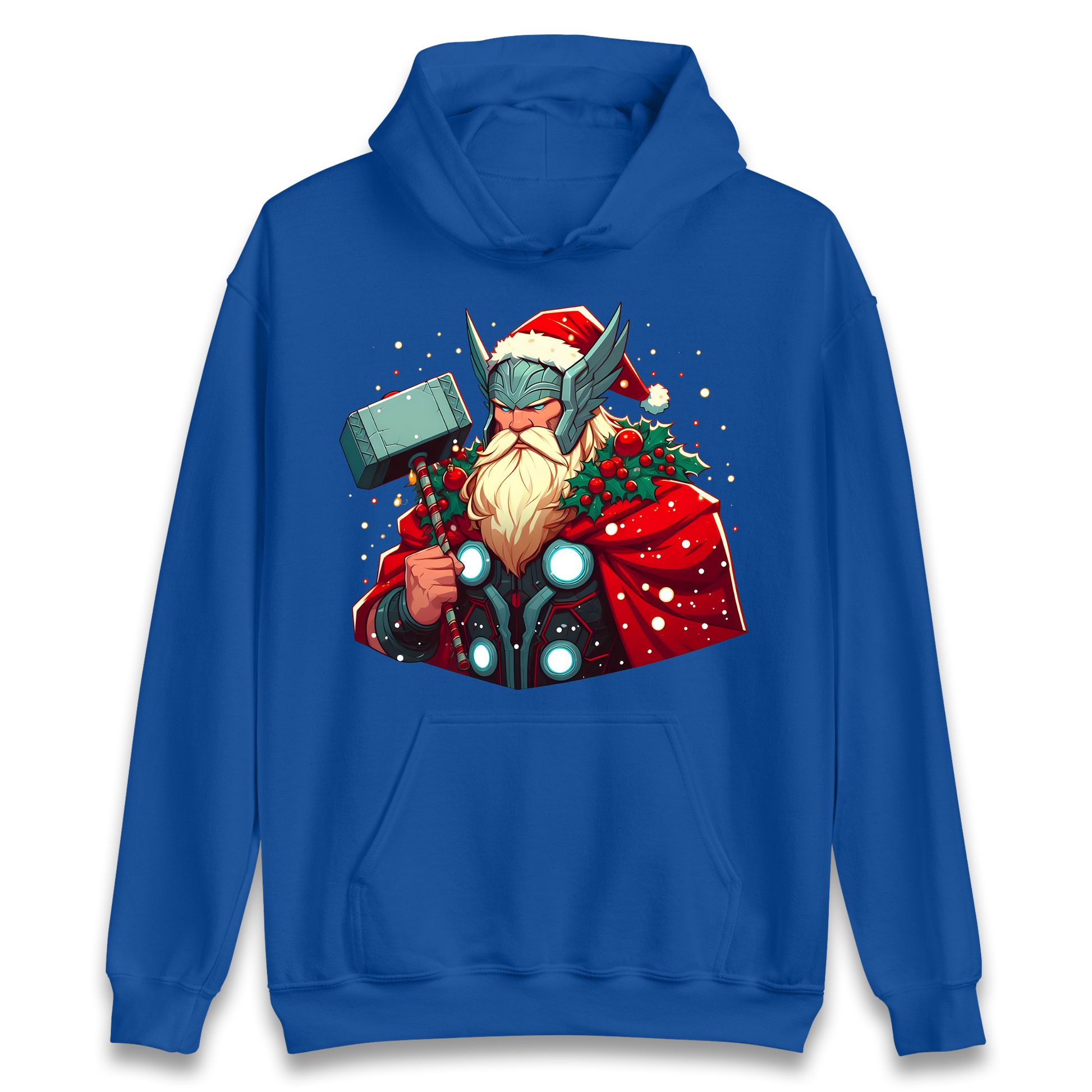 Viking Thor Santa Hoodie