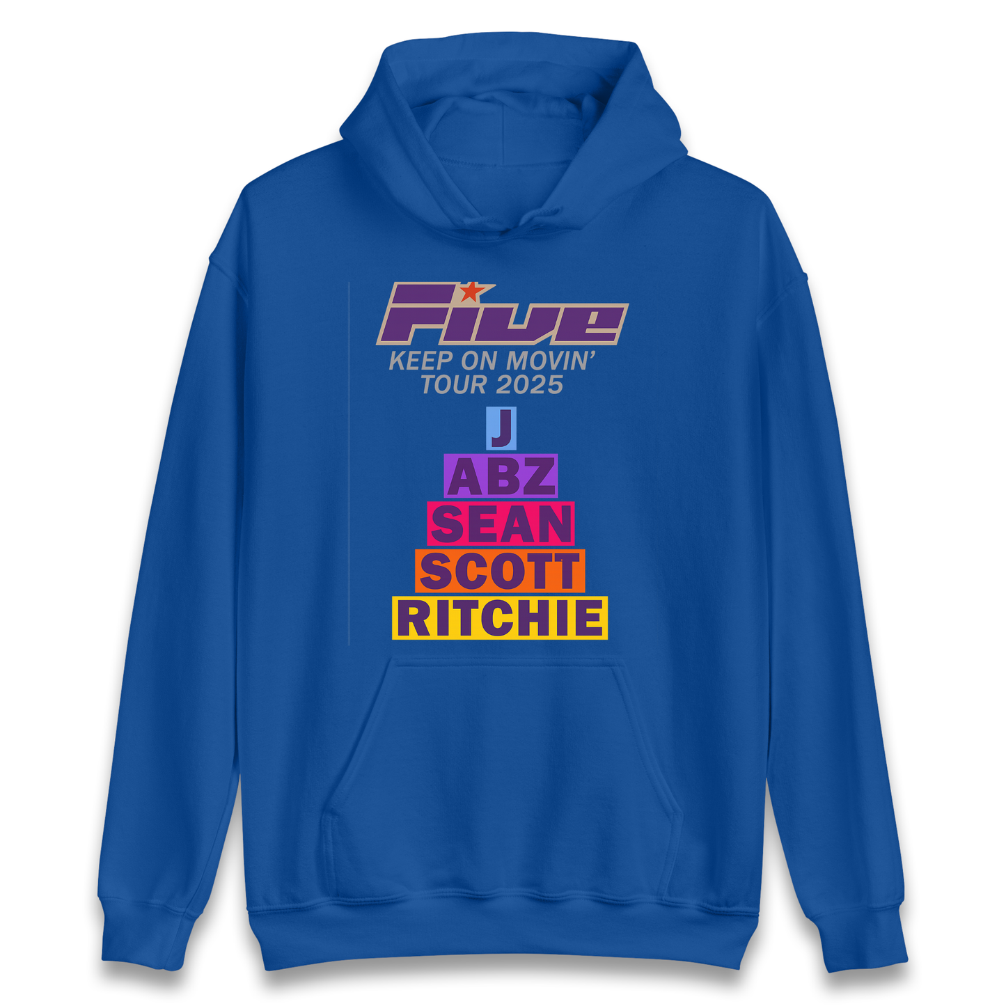 Five Keep On Movin' Tour 2025 Hoodie